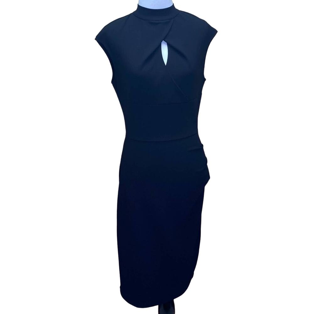 Miusol Black Wrap Peep Hole Little Black Dress Size Medium